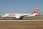 HB-JCU @ LMML - A220 HB-JCU Swiss - by Raymond Zammit