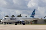N3138J @ KRSW - JetBlue Flight 1530 pushes back from the gate at Southwest Florida International Airport prior to flight to John F Kennedy International Airport - by Suncoast Spotter