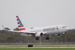 N907AN @ KRSW - American Flight 1995 arrives at Southwest Florida International Airport following a weather diversion on a flight from Providenciales International Airport to Miami International Airport - by Suncoast Spotter