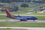 N444WN @ KTPA - Southwest Flight 1276 arrives on Runway 19L at Tampa International Airport following flight from San Antonio International Airport - by Suncoast Spotter