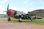G-THUN @ EGSU - 549192 (G-THUN) 1945 Republic P-47D Thunderbolt 'Nellie' Duxford 30.07.24 (4) - by PhilR