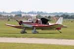 G-ATKX @ EGSU - G-ATKX 1966 SAN Jodel D140C Mousquetaire Duxford 30.07.24 (2) - by PhilR