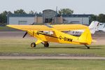 G-BIMM @ EGSU - G-BIMM 1955 Piper L21B (Modified) Duxford 30.07.24 (1) - by PhilR