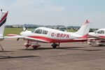 G-BRPK @ EGSU - G-BRPK 1972 Piper PA-28-140 Cherokee Duxford 30.07.24 - by PhilR