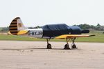 G-BXJB @ EGSU - G-BXJB 1987 Yak-52 Duxford 30.07.24 - by PhilR