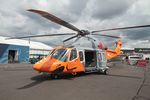 G-GSAR @ EGLF - G-GSAR 2008 AW139 Heli Operations FIA Farnborough 24.07.24 - by PhilR
