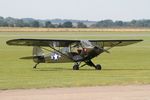 N7238X @ EGSU - N7238X (51-15629) 1953 Piper L-18C Super Cub Duxford 30.07.24 (2) - by PhilR