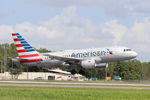 N708UW @ KRSW - American Flight 2019 arrives at Southwest Florida International Airport following flight from Reagan National International Airport