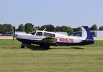 N9157S @ KOSH - Mooney M20M - by Mark Pasqualino