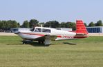 N201QE @ KOSH - Mooney M20J