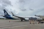N942AK @ KRSW - Alaska Boeing 737 Max parked at Southwest Florida International Airport following a diversion from Tampa International as a result of Tropical Storm Debby - by Suncoast Spotter