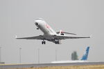 F-GRZN @ LFRN - Canadair Regional Jet CRJ-700, Take off rwy 28, Rennes-St Jacques airport (LFRN-RNS) - by Yves-Q
