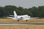 F-HFRA @ LFRN - Cessna 501 Citation, Landing rwy 10, Rennes St Jacques airport (LFRN-RNS) - by Yves-Q