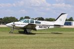 N6747V @ KOSH - Beech B55 - by Mark Pasqualino