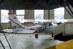 HB-CBF @ LSZR - Cessna (Reims) F150F at the FFA-Museum, Altenrhein