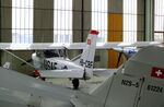 HB-CBF @ LSZR - Cessna (Reims) F150F at the FFA-Museum, Altenrhein