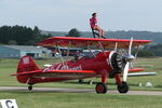 G-EDII @ EGHN - Wing walking for charity, at Sandown, Isle of Wight.