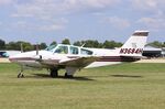N3684H @ KOSH - Beech E55 - by Mark Pasqualino