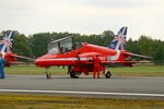 XX323 @ LFRN - Red Arrows Hawker Siddeley Hawk T.1A, Rennes-St Jacques airport (LFRN-RNS) - by Yves-Q