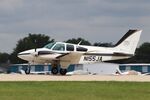 N155JA @ KOSH - Beech B55 - by Mark Pasqualino
