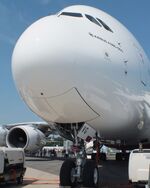 A6-EVG @ EDDB - Airbus A380-842 of Emirates at the ILA 2024, Berlin - by Ingo Warnecke