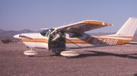 N34966 - Buckling in to depart Cottonwood Landing, AZ - 1980s - by David Stevens