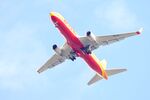 OE-LYD - Flying over Stevenage, Herts into Luton Airport, Beds. - by Chris Holtby
