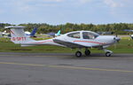 G-SPTT @ EGLK - Diamond DA-40D at Blackbushe. - by moxy