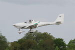 F-GVAQ @ LFRB - Aquila A210 (AT01), Landing rwy 07R, Brest-Bretagne Airport (LFRB-BES) - by Yves-Q