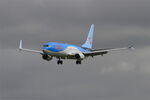 OO-SRO @ LFRB - Boeing 737-86N, Landing rwy 25L, Brest-Bretagne airport (LFRB-BES) - by Yves-Q