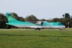 EI-FAV @ LFRB - ATR 72-600, Taxiing rwy 25L, Brest-Bretagne airport (LFRB-BES) - by Yves-Q