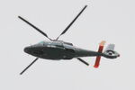 OO-NHO @ LFRB - Eurocopter AS- 365N-3 Dauphin 2, Flight over Brest-Bretagne airport (LFRB-BES) - by Yves-Q
