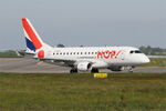F-HBXA @ LFRB - Embraer 170LR, Taxiing, Brest-Bretagne Airport (LFRB-BES) - by Yves-Q