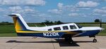 N221DK @ I75 - SITTING ON THE RAMP - by Floyd Taber