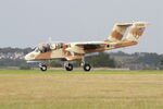 F-AZKM @ LFRU - North American OV-10B Bronco, Taxiing, Morlaix-Ploujean airport (LFRU-MXN) - by Yves-Q