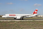 HB-JCJ @ LMML - Bombardier CSeries CS300 HB-JCJ Swiss - by Raymond Zammit