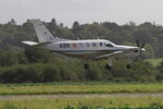 136 @ LFRU - Socata TBM-700B, Landing rwy 22, Morlaix-Ploujean airport (LFRU-MXN) - by Yves-Q