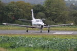 136 @ LFRU - Socata TBM-700B, Lining up rwy 22, Morlaix-Ploujean airport (LFRU-MXN) - by Yves-Q