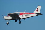 G-ATOK @ EGSH - Landing at Norwich. - by Graham Reeve