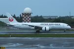 JA829J @ RCTP - Japan Airlines B788 landing in a wet TPE - by FerryPNL
