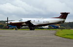 G-FITC @ EGTF - Pilatus PC-12/47E at Fairoaks. Ex HB-FRE - by moxy