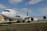 D-AIGV @ LMML - A340 D-AIGV Lufthansa in Star Alliance livery. - by Raymond Zammit