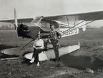 N32673 - A relative here in Oregon gave me a book with a bunch of airplane pictures... there are 5 or 6 pictures of this plane, before and after this gentleman restored it. I'm guessing early 50's - by RPutt58