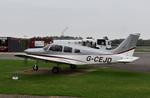 G-CEJD @ EGLK - Piper PA-28-161 Cherokee Warrior III at Blackbushe. Ex D-EGVY  - by moxy