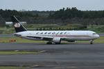 C-GUAJ @ RJAA - Cargojet B763F vacating the runway - by FerryPNL