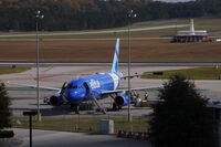 N608JB @ RDU - ...And Along Came Blue, in the new livery! - by Ryan Hunt