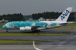 JA382A @ RJAA - Arrival of the green turtle, ANA A388, from HNL - by FerryPNL
