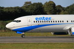SP-ESD @ LFRB - Boeing 737-8AS , Taxiing rwy 07R, Brest-Guipavas Airport (LFRB-BES) - by Yves-Q