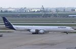 D-AIHF @ KORD - Airbus A340-642 - by Mark Pasqualino