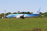 OO-TUK @ LFRB - Boeing 737-86J, Take off run rwy 25L, Brest-Bretagne airport (LFRB-BES) - by Yves-Q